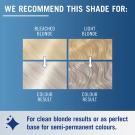 Schwarzkopf LIVE Post-Bleach Hair Toner, Ice White Semi-Permanent Colour Toner, for Cool Blondes, Ice Blonde Toner Neutralises Brassiness and Yellow Tones for up to 16 Washes