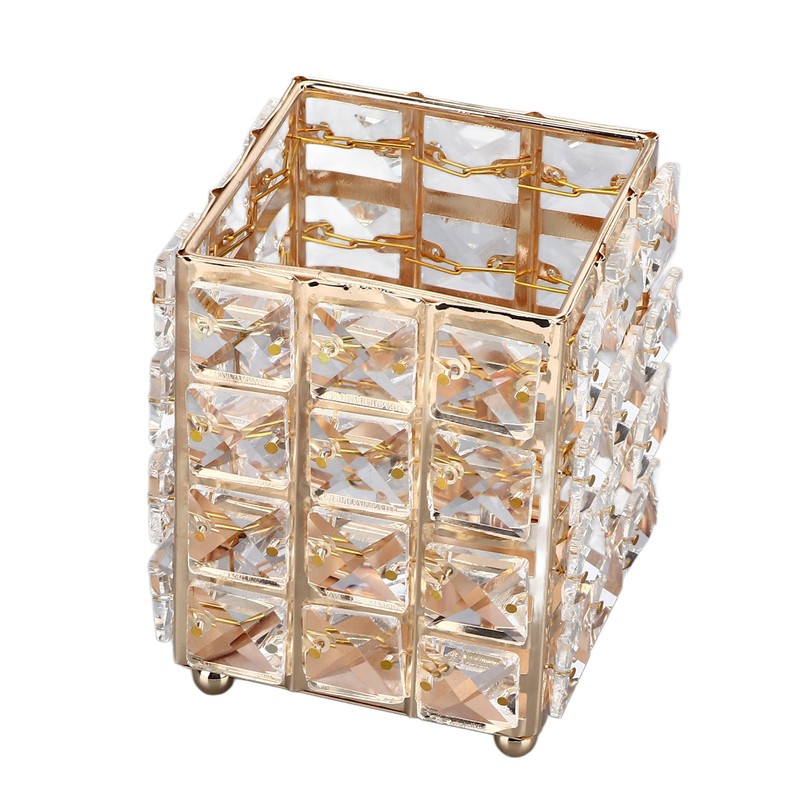 European Style Crystal Storage Box Crystal Jewelry Trinket Box Square
