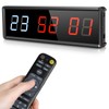 PELLOR Gym Timer, Gym Clock, Large Digital Timer Stopwatch Count