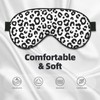 Sleep Eye Mask Black and White Leopard Sleep Mask for