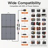 Solar Charger 110W Portable Solar Panel, IP67 Waterproof Foldable Solar