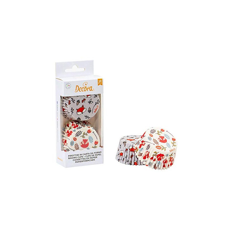 DECORA 0339831 Paper Cases Fox 50 x 32 mm Pack
