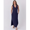 ANRABESS Women's Summer Casual Sleeveless V Neck Maxi Dress 2025