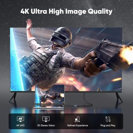 USB C to Dual HDMI Adapter 4K@60Hz for 2 Monitors, Type C to 2 HDMI Monitor Converter HDMI Splitter for Dual Monitors for MacBook Pro/Air, LenovoYoga/Thinkpad, Dell XPS