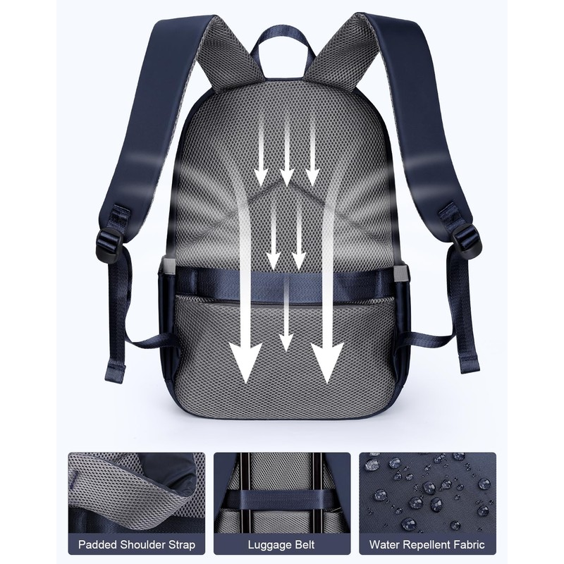 HOMIEE Lightweight Stylish Casual Backpack, Laptop Backpack Water-Resistant Daypack, Travel/School/Casual/Work