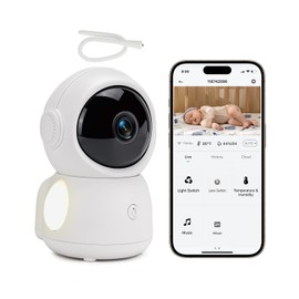 WOUWON Baby Monitor - With Oxygen Monitoring (No Additional Sensor Required), Sleep Monitoring and Real Crying Detection, Intelligent Baby Camera AI and WiFi