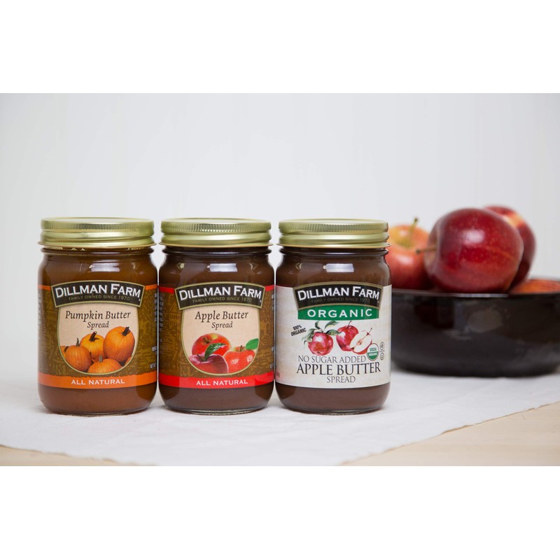 Dillman Farm Fruit Butter Variety Pack (6 pack)| Apple Butter,