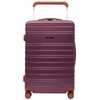 Travelers Club 20" Navigate Luggage, Burgundy, 2PC Set