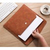 File Folder, A4 Size, Waterproof, PU Leather, Document Case, Document