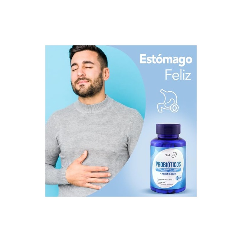 PROBIOTICOS Natgel Probioticos Digestivos Cepas Importantes Esenciales y Inulina de