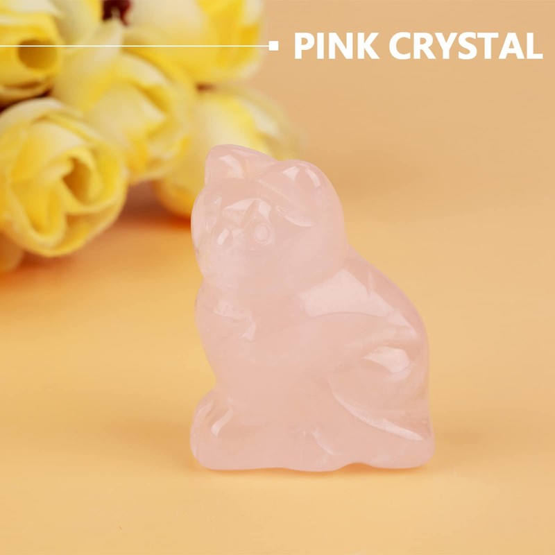 Ausla Steindekoration, Rosa Kristall-Heilstein, Heilkristalle