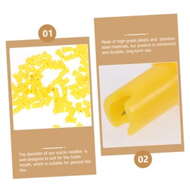 DOITOOL Glue Bottle Replacement Head Lash Extension Glue Bottle Nozzle Needle Kit for