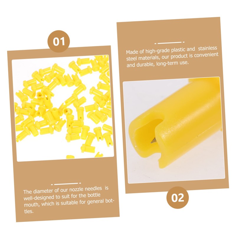 DOITOOL Glue Bottle Replacement Head Lash Extension Glue Bottle Nozzle