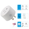 Sparkleiot Zigbee Smart Plug Outlet, Mini Remote Voice Control with