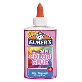 Elmer's Washable Translucent Color Glue, Great For Making Slime, Assorted Colors, 5 Ounces Each, 4 Count, 5 Oz., Standard Packaging