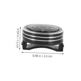 Sosoport 2pcs Removable Watch Compass Hiking Compass Small Compass for Hiking Handheld Compass Pocket Sized Compass Pocket Compass for Men Watch Band Compass Aluminum Alloy Black