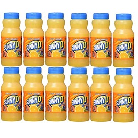 BEEQ BOX - Pack of 12 SunnyD Tangy Original Orange Flavored Citrus Punch (6.75 fl. oz. bottle,)