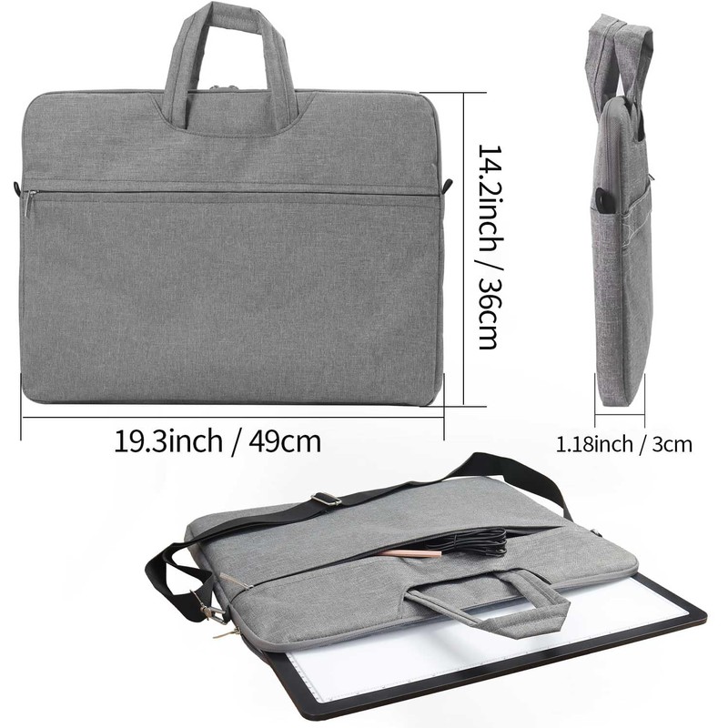 Zocelight Rechargeable A3 Light Board with Built-in Stand & Bag,Super
