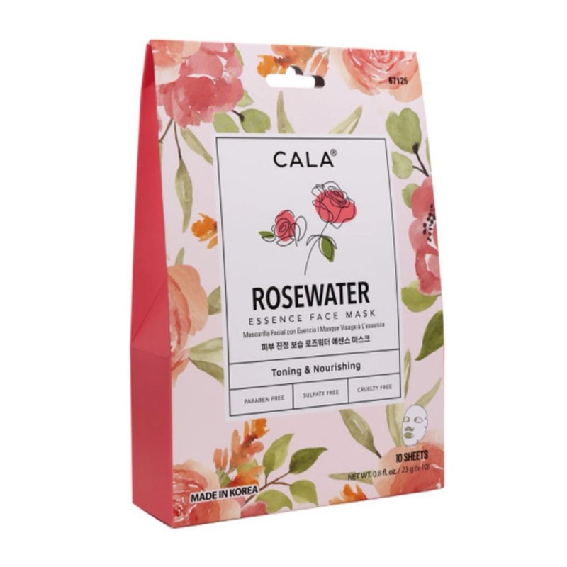 Cala Products NOURISHING ESSENCE FACE MASKS: ROSE WATER