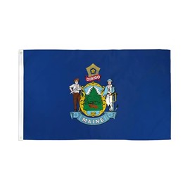 Maine Flag 3x5ft Polyester - Perfect for Residential, Business Fronts and Dealerships, etc!