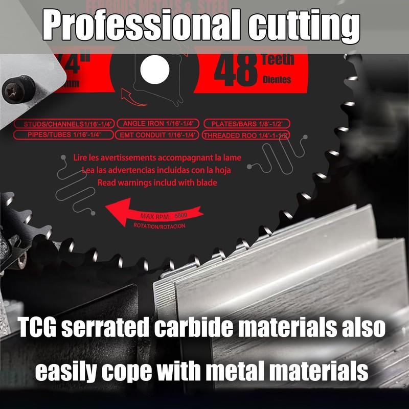 7 1/4 Inch Metal and Stainless Steel Cutting Circular Saw
