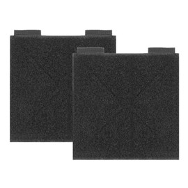 2 Pcs Hook and Loop Tactical Patches Board, 10cm x 10cm Black Molle Patch Panel for Displaying Patches Badges, Insignia, Name Tapes, Tactical Gear and Accessory Organization