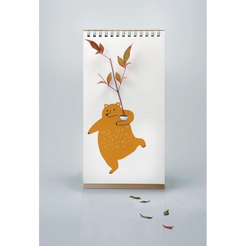 PLAYABLE ART Flip Vase - Tabletop Notebook-styled Vase for Flowers