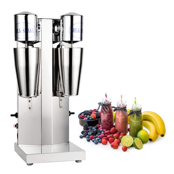 SNKOURIN Double Head Milkshake Maker Machine,110V Electric Beverage Blender with