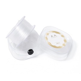 Elastic Jewellery Thread, Elastic Bead Cord, Transparent Bead Thread, 0.8 mm Invisible Nylon Thread, Tear-Resistant Thread, Bracelet Elastic Band, Fits with a Rotating Box, Easy to Use