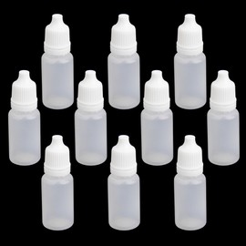 10pcs10ml Lab Dropping Bottles,Squeezable Plastic Liquid Dropper Bottles,Empty Eye Liquid Bottles,Eye Droppers Bottles (translucent 10pcs)