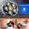 Magnetic 6 Blades Head Shaver Replacement Heads for Many 6D