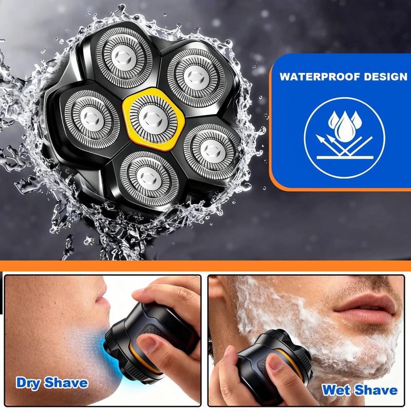 Magnetic 6 Blades Head Shaver Replacement Heads for Many 6D