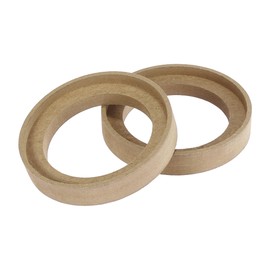 X AUTOHAUX 1 Pair 3 Inch Car Speaker Ring Spacer Beige 77 mm Inner Diameter