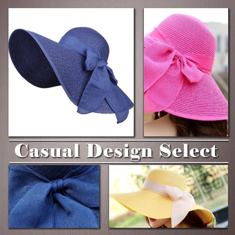 ONE LIMITATION CP114 Straw Hat, Wide Brim, Foldable, Sun Shade,