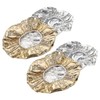 TOVINANNA 4pcs Aluminum Foil Cap Hair Dye Hat Deep Conditioning