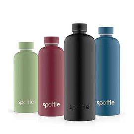 spottle Thermos Stainless Steel Water Bottle in 500 ml - 750 ml - 1 Litre - 1.5 Litre (Black, 1.5 Litres)
