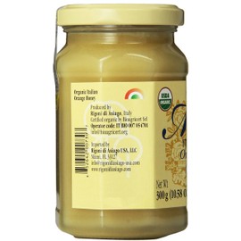 Rigoni Di Asiago Mielbio Italian Raw and Creamy Honey, Orange Blossom, 10.58 Ounce, 6-jars