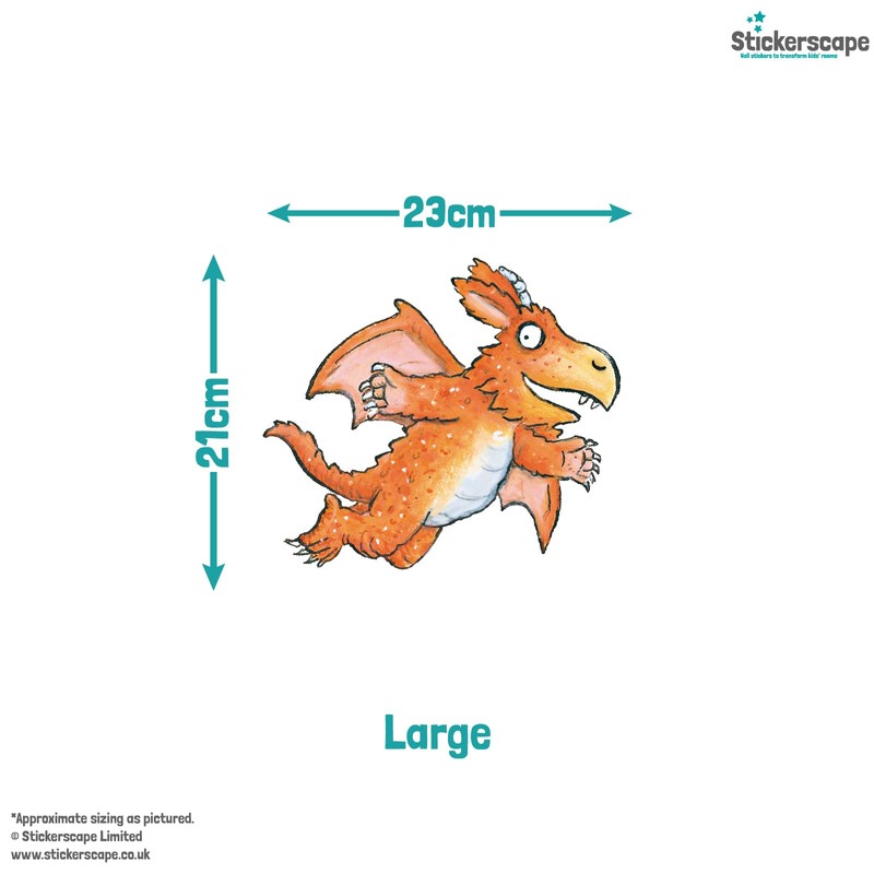 Stickerscape Zog and Dragons Wall Stickers - Dragons Wall Decor,