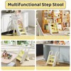 CuFun Toddler Step Stool 2/3-Step Adjustable Folding Kids Step Stool,