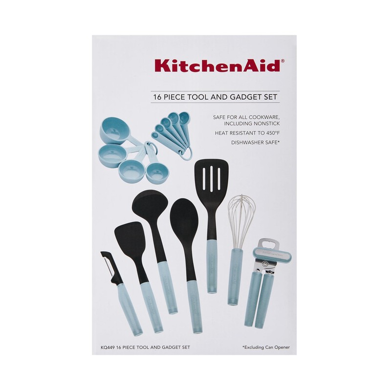 KitchenAid Universal Tool and Gadget Set, 16 Piece, Mineral Water