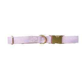 Adjustable Cotton Dog Collar, Soft Material, Metal Buckle, for Small Medium Large Dogs (Pink, S)