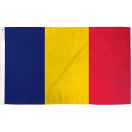 Romania Flag 3x5ft Poly - INTERNATIONAL FLAGS