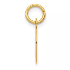 GlittersandGold 14k Small Script Letter D Initial Charm Bracelet Necklace