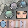 KARLOR Highlighter Powder Palette Pink Metallic Eyeshadow Glitter Eyelid Highlighter