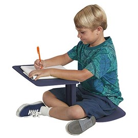 ECR4Kids The Surf Portable Lap Desk, Kids Floor Desk, Flexible Seating for Schools, Classrooms and Homeschool, One-Piece Writing Table, Alternative Seating - Navy