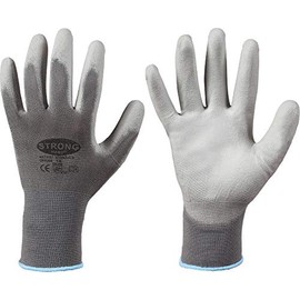 Mechanic Gloves PU Coated Grey Size 9 / L