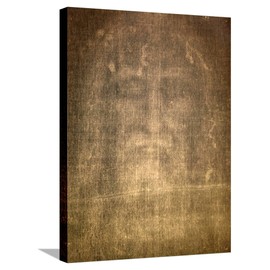 ART.COM Canvas Wall Art Prints Detail of Shroud of Turin in Chiesa Della Ss. Annunziata Church, Turin, Piedmont, Italy, Europe, Places Decor, 18" x 24"
