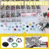 Mardatt 200 Sets Snap Fasteners Tool Kit Includes Hollow and