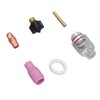 6Pcs TIG Welding Accessory Set 4# Ceramic Nozzle 2.4mm Electrode