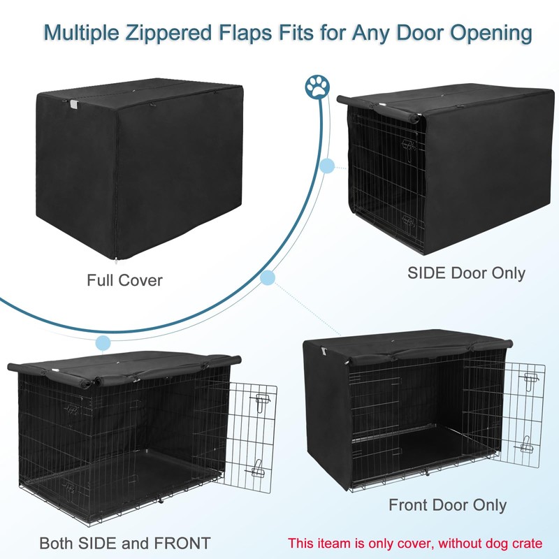 Deblue Heavy-Duty Dog Crate Cover, Privacy Pet Kennel Cover Universal